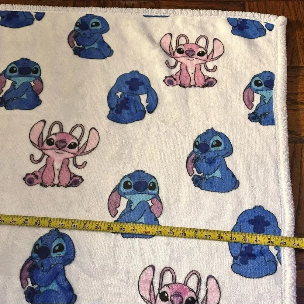 Disney Stitch & Angel Throw fleece Blanket